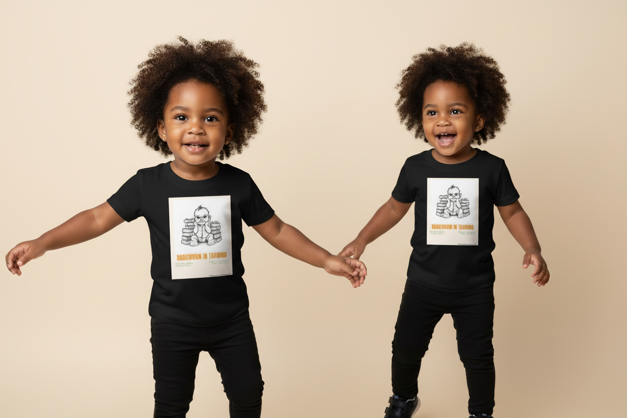 Toddler in playful movement wearing shirt